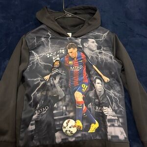 Messi pullover hoodie. Youth boys Medium 10/12